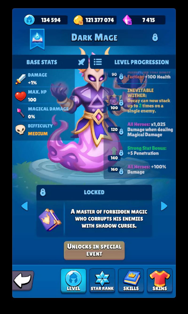 Dark Mage globals