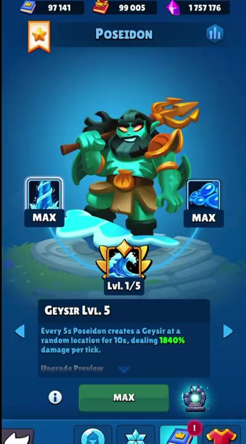 Poseidon skills