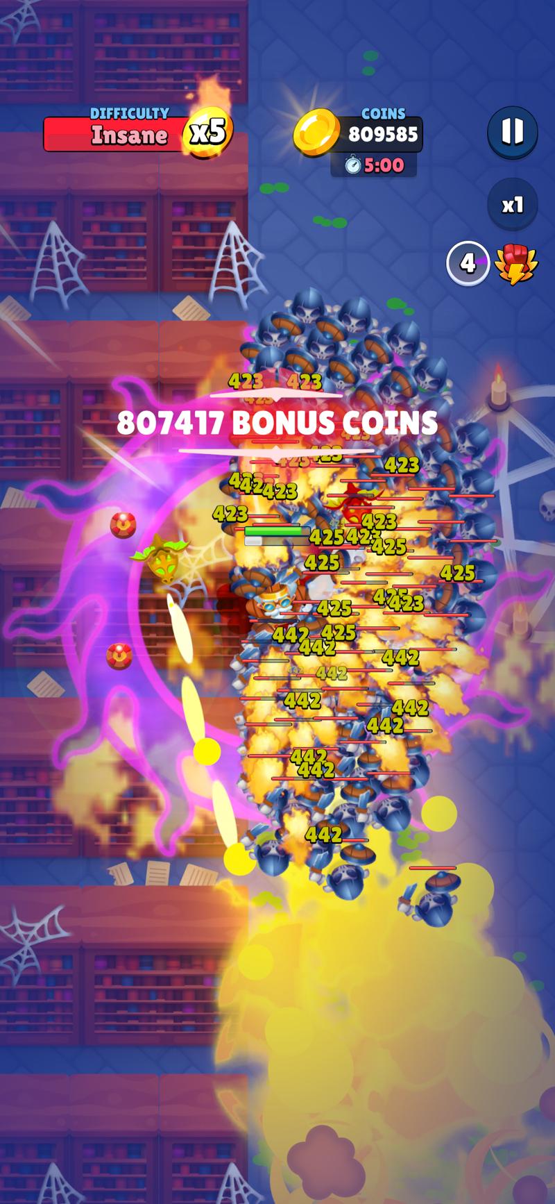 Santa library coin run