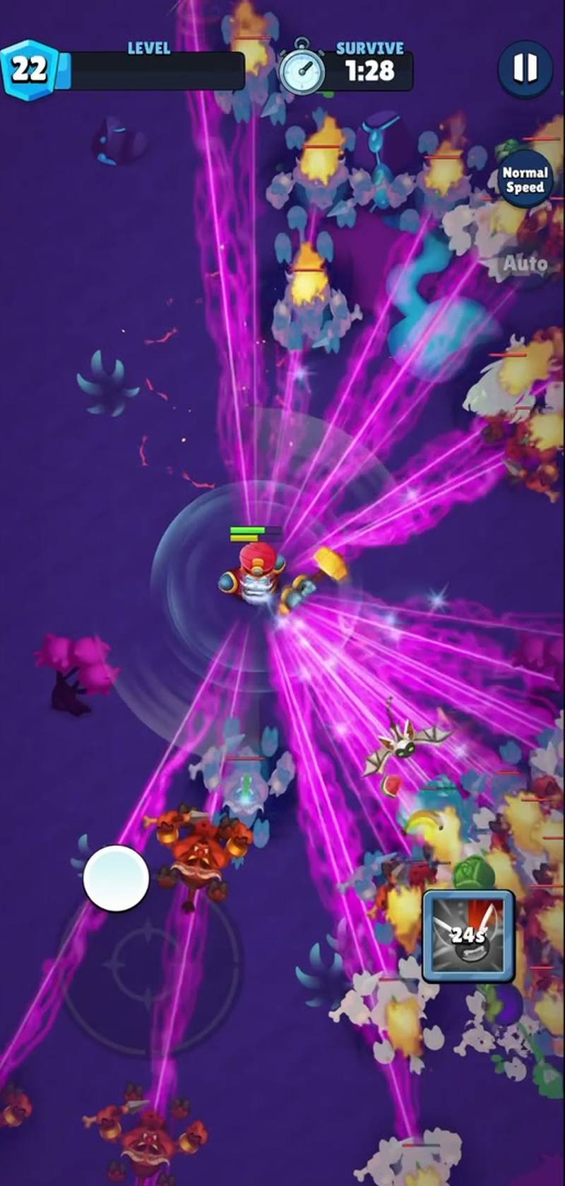 Death Ray shredding the horde in NMM 343