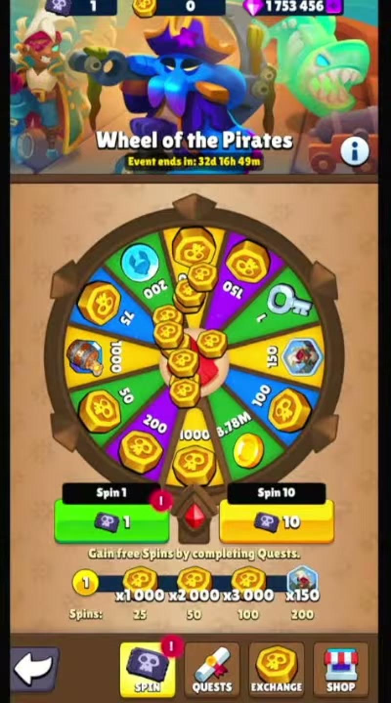Black Tide event wheel