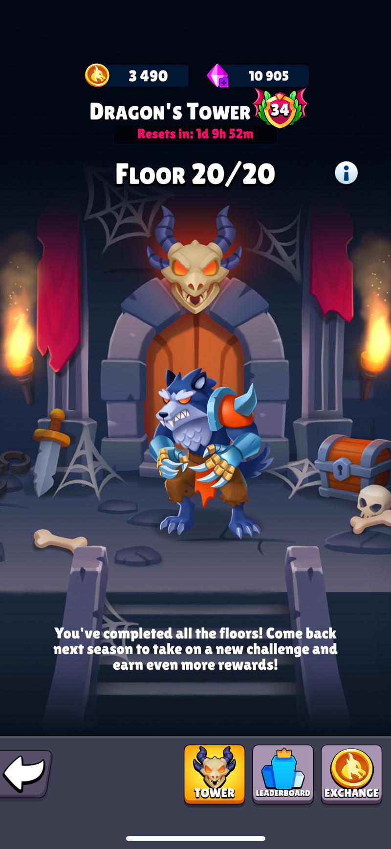 Dragons Tower floors