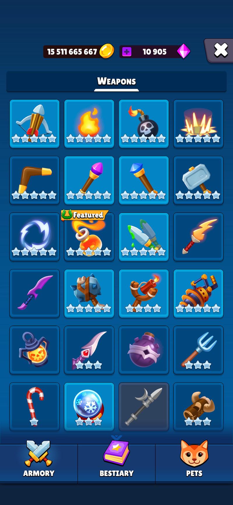 Dragons Tower weapons