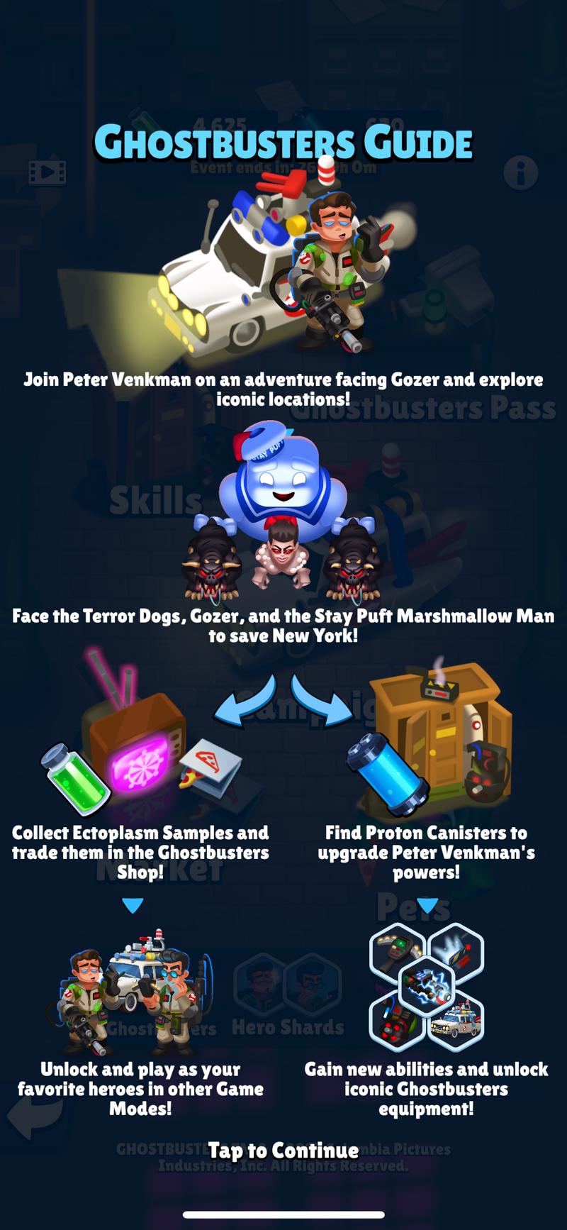 Ghostbusters Event info