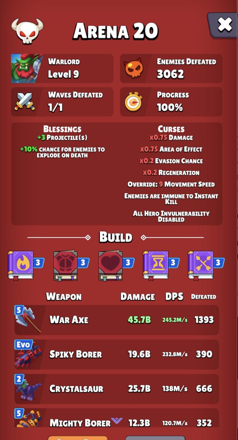 Hard Mode Arena weapons