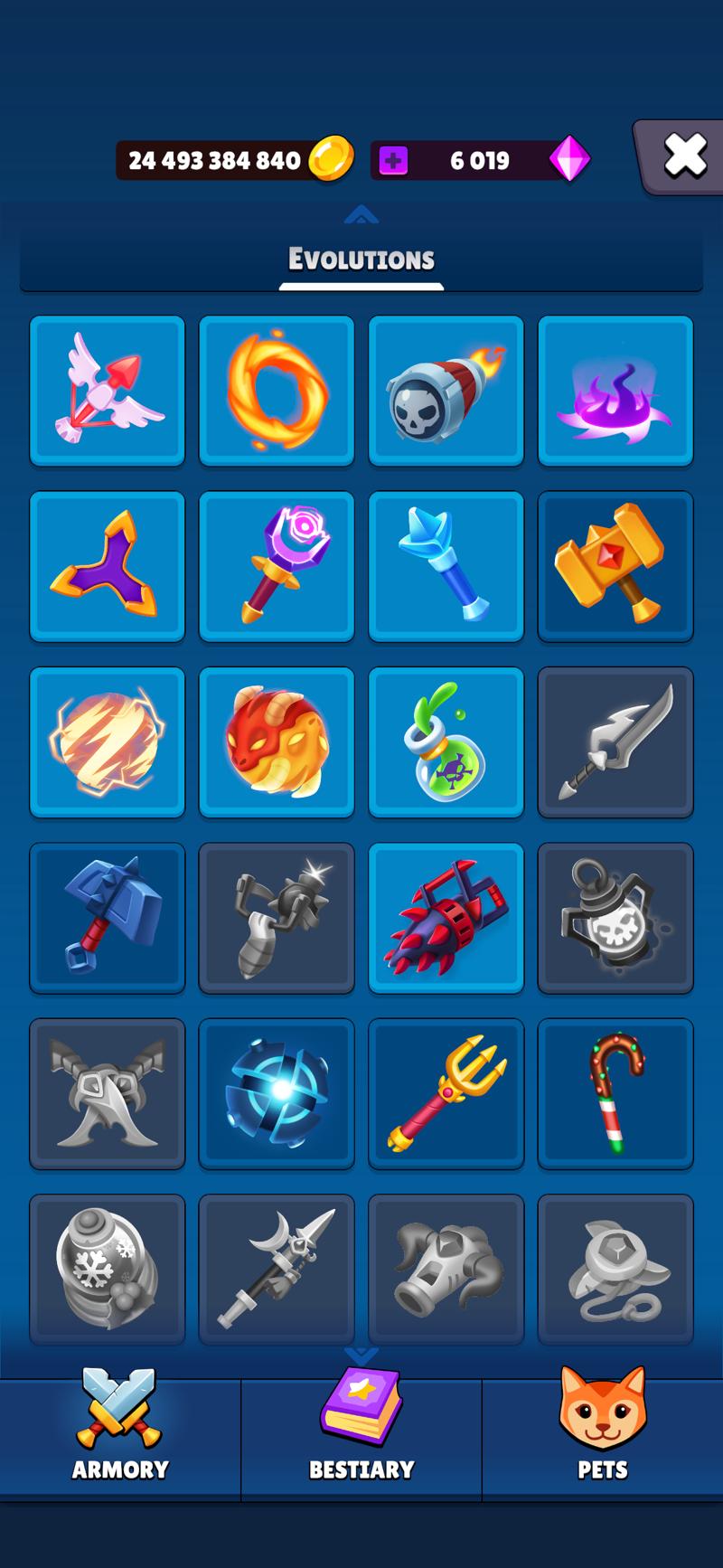 Special Weaopon Forges evolutions