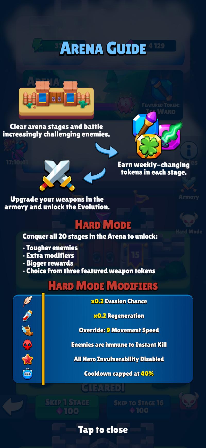 The Arena arena guide